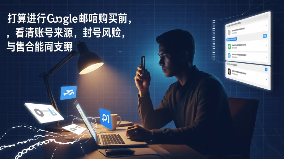 打算进行谷歌邮箱购买前,先看清账号来源、封号风险与售后能否找回