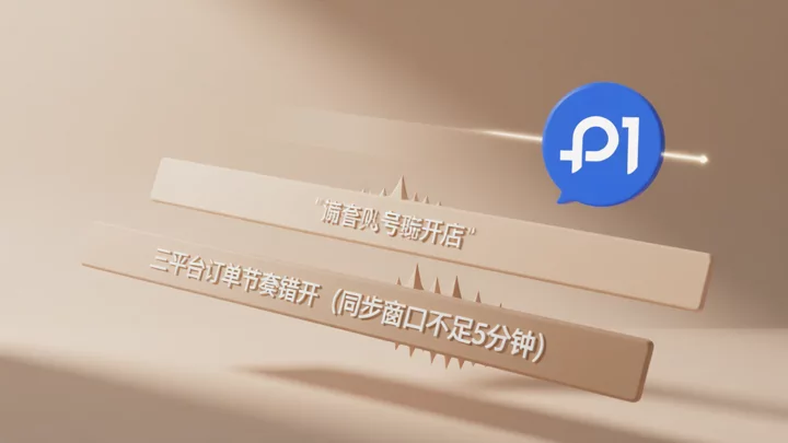 三个平台订单节奏时间窗不重合的示意