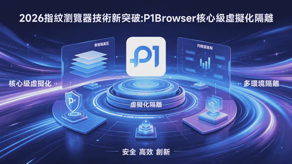 P1Browser 2026 Latest Version | Comprehensive Fingerprint Masking, Multiple Accounts Never Linked