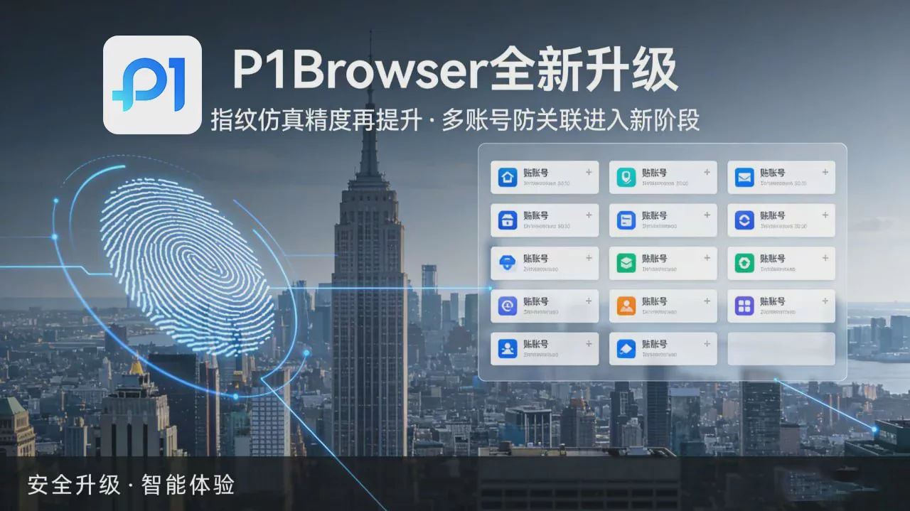 建議收藏:P1Browser_指紋瀏覽器完整使用指南 圖1 建議收藏:P1Browser_指紋瀏覽器完整使用指南 圖1