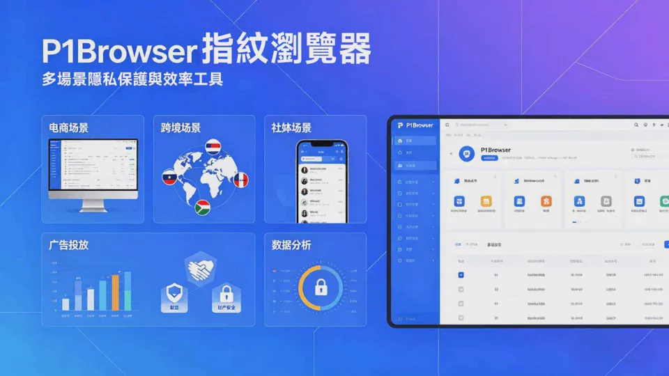 A New Height in Fingerprinting Technology|P1Browser Gives Every Account an Independent Identity