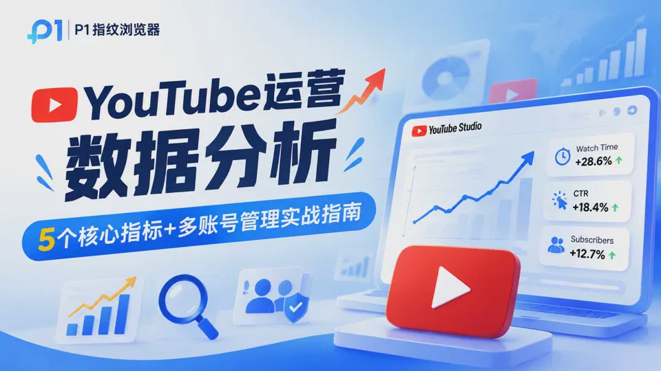 YouTube Operations Data Analysis: 5 Core Metrics + A Practical Guide to Multi-Account Management